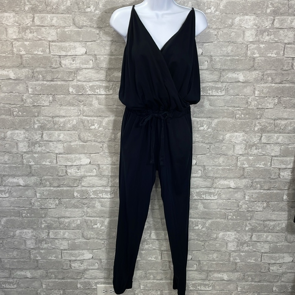 Bobi Supreme Jersey Tied Waist Faux Wrap
Jumpsuit - Picture 2 of 10